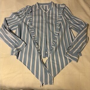 Ruffle Button up